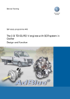 VW - SSP 446 The 2.5l TDI EURO V engines with SCR system in Crafter 